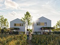 Moderní rodinný dům se zahradou v klidné lokalitě Prahy 10. - Signature Kolovraty - domy na klíč - západ slunce - developer GARTAL.jpg