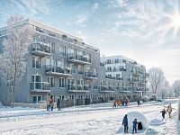 K nastěhování - Vybavený rodinný byt 5+kk s prostornou terasou v novostavbě Zelené kaskády. - Zelené kaskády - developer GARTAL - rodinné byty - zima.jpg