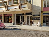Komerční prostor na Kubánském náměstí. Přímý vstup z ulice. Ihned k dispozici. - GARTAL Moje Kubáň - komerční prostor k prodeji - pekárna+kavárná exterier.jpg