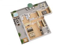 K nastěhování - Rodinný byt 4+kk s prostornou terasou v novostavbě Zelené kaskády. - Zelené kaskády_byt 502_developer GARTAL.jpg