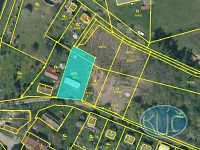 Prodej stavebního pozemku s mobilheimem, Radimovice u Želče - Mapa prodávaného pozemku