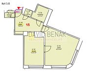 Pronájem prostorného, zděného bytu 1+1, 53 m², v ulici Šimkova v Hradci Králové. - půdorys 927_15.jpg