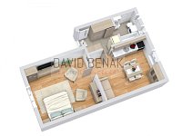 Prodej bytu 2+kk, 52 m2, Střelecká ulice, Hradec Králové - centrum. - 3D plánek byt č.10.jpg