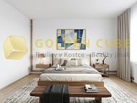 Vícegenerační rodinný dům 150m2, zahrada 461 m2, garáž, Přezletice, Praha - Východ - 10-Pokoj III a přízemí Vizualizace Moderní.JPG