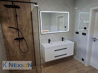 Novostavba RD 5+kk, CP 1.294 m2 Rebešovice - Koupelna s vanou a sprchovým koutem ve 3.NP