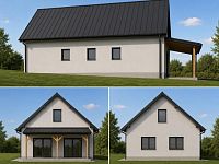 Historický dům s projektem  na druhý dům na pozemku pro samostatné dvougenerační bydlení - ilustrační foto novy_dum_s_bytovou_jednotkou_