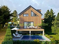 Prodej stavebního pozemku ve městě Kašperské Hory, okr. Klatovy, CP 531 m2 - vizualizace