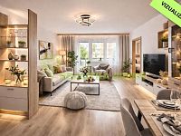 Prodej bytu 3+1 Vsetín, ul. Luh, CP 64,4 m2 - obývací pokoj.jpg