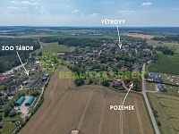 Výjimečná nabídka dvou pozemků v obci Větrovy, okr. Tábor, CP 1257 m2