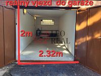 Pronájem vytápěné garáže 21 m2 Klíše + elektřina - garáž cestička 2.jpg