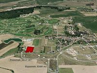 Prodej, stavební parcela, 6957 m2, okr. Beroun, Vysoký Újezd - 3D mapa s popisem.jpg