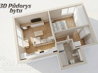 Pronájem, byt 2+kk, 48 m², balkón a garážové stání, ul. Pšeničná, Hostivice (Pets Friendly) - 3D-Gemini1_jpg.jpeg