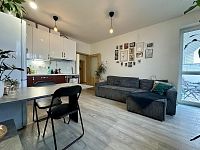 Pronájem bytu 2+KK 42,8 m + balkon 5 m + sklep, ul. Říčanská, Brno-Žebětín