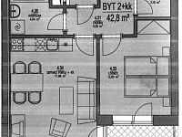 Pronájem bytu 2+KK 42,8 m + balkon 5 m + sklep, ul. Říčanská, Brno-Žebětín - Foto 16