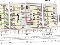 Prodej nízkoenergetické novostavby vnitřního řadového RD 3+kk 66,85 m2 v Táboře - Klokotech - situace - volné domy - 4.řada - vnitřní