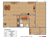 Prodej rekreačního objektu v Hůrce, městské části Horní Planá - půdorys 1 NP