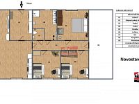 Prodej novostavby RD 4+kk v Podolí I. - půdorys