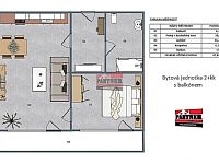 Prodej novostavby bytu 2+kk s balkónem, Tábor - Měšice - Plánek.jpg
