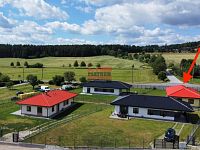 Prodej novostavby RD 4+kk v Podolí I. - letecký snímek