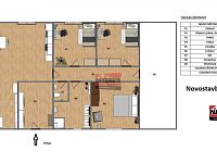 Prodej novostavby RD 4+kk v Podolí I. - půdorys