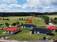 Prodej novostavby RD 4+kk v Podolí I. - letecký snímek