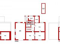 Prodej rodinného domu 4+1 s garáží ve Veselí nad Lužnicí - Pudorys RD.jpg