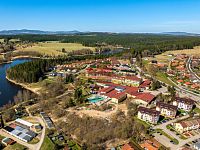Zařízený apartmán 30,6 m2 Frymburk - Letecký snímek