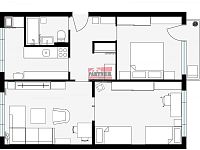 Prodej bytu 3+1 s balkonem, Tábor - Pražské sídliště - 2D - půdorys.jpg