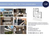 Prodej bytu 2+kk s předzahrádkou – Rezidence Cikorka, Praha – Modřany - Foto 2