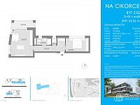 Prodej bytu 2+kk s lodžií – Rezidence Cikorka, Praha – Modřany - Foto 2