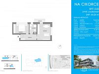 Prodej bytu 2+kk s balkonem – Rezidence Cikorka, Praha – Modřany - Foto 2
