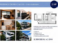Prodej bytu 2+kk s balkonem – Rezidence Cikorka, Praha – Modřany - Foto 2