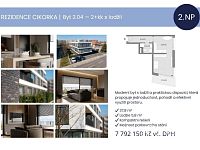 Prodej bytu 1+kk s lodžií – Rezidence Cikorka, Praha – Modřany - Foto 2