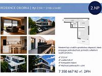 Prodej bytu 1+kk s lodžií – Rezidence Cikorka, Praha – Modřany - Foto 2