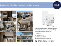 Prodej bytu 2+kk s terasou – Rezidence Cikorka, Praha – Modřany - Foto 2