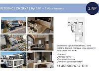 Prodej bytu 2+kk s terasou – Rezidence Cikorka, Praha – Modřany - Foto 2