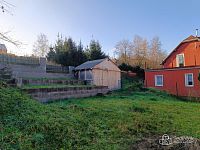 Stavební pozemek s projektem malého domku včetně stavebního povolení v Těšovicích u Sokolova