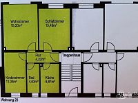 Byt 3+1 v těsné blízkosti Božího Daru. - Půdorys