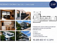 Prodej bytu 2+kk s lodžií – Rezidence Cikorka, Praha – Modřany - Foto 2