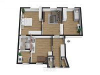 Prostorný byt 3+1 (89 m²) s jižní orientací a zahrádkou v centru Mladé Boleslavi – Laurinova ulice - pudorys-1.jpg