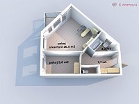 Pronájem bytu 2+kk, 42 m2, balkón, Brno-Líšeň, ul. Hubrova - 03.jpg