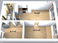 Pronájem bytu 2+kk, 46,5 m², parkování, Brno – Vídeňská ulice - půdorys 1a.jpg