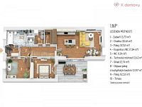 Prodej novostavby rodinného domu 5+kk se zahradou – Tršice, k.ú. Přestavlky - 3D půdorys - 1.NP dům B.jpg