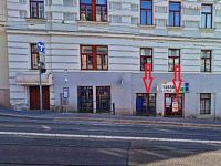 Pronájem obchodního prostoru 31 m², Pekařská, Brno - pohled z ulice a.jpg