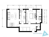 Prostorný byt 2+1, 70 m², s výtahem a možností úpravy na 3+kk, Praha 5 – Košíře - 3_1_Kosire_2D.jpg