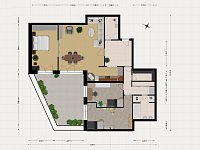Unikátní kaskádové bydlení 4+kk s terasou a možností koupě garáže v Brně - Králově Poli - půdorys.jpg