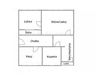 Pronájem 3+1, 70 m² – Kunžak, Hradecká - Pudorys.jpg