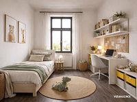 Prodej bytu 4+1 (108 m²) – centrum Jindřichova Hradce, ulice Sady - 10. Dětský pokoj Vizualizace.jpg