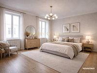 Prodej bytu 4+1 (108 m²) – centrum Jindřichova Hradce, ulice Sady - 8. Ložnice Vizualizace.jpg