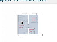 Pronájem zděného bytu 2+kk - Půdorys byt č. 15.jpg